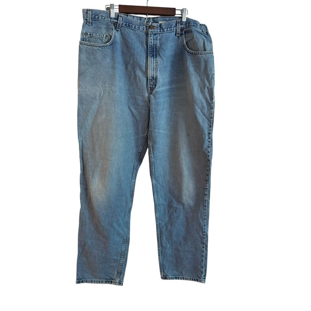 Vintage Levi’s 545 Loose Fit Jeans Men’s 42x34 Light Wash Denim Made in Mexico